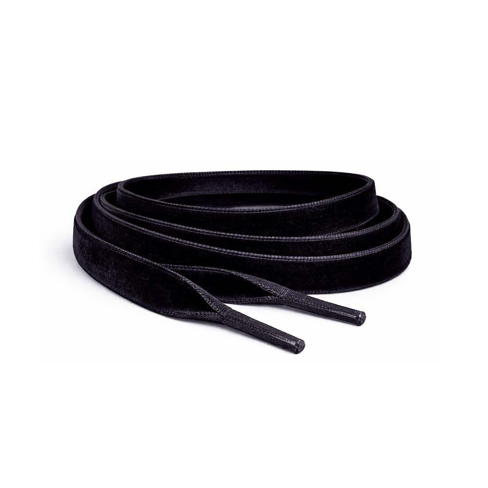 53 cordones terciopelo negro