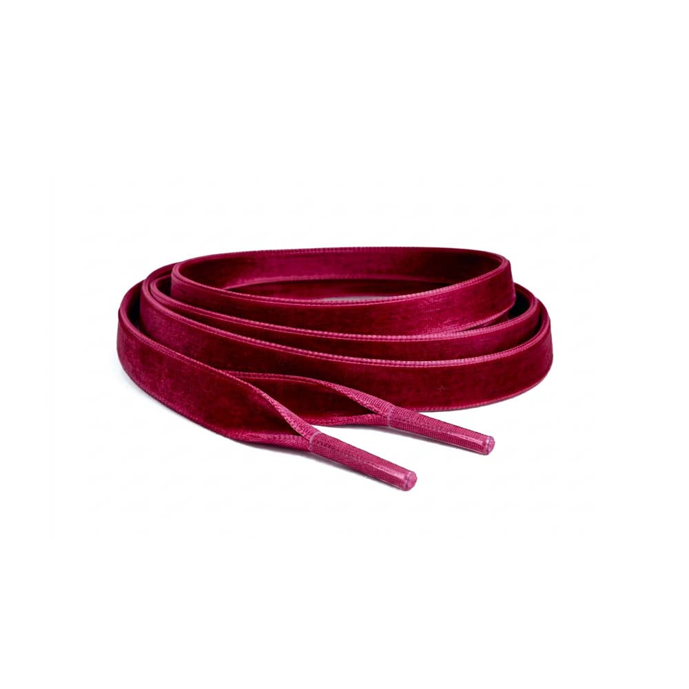 53 cordones terciopelo rojo oscuro