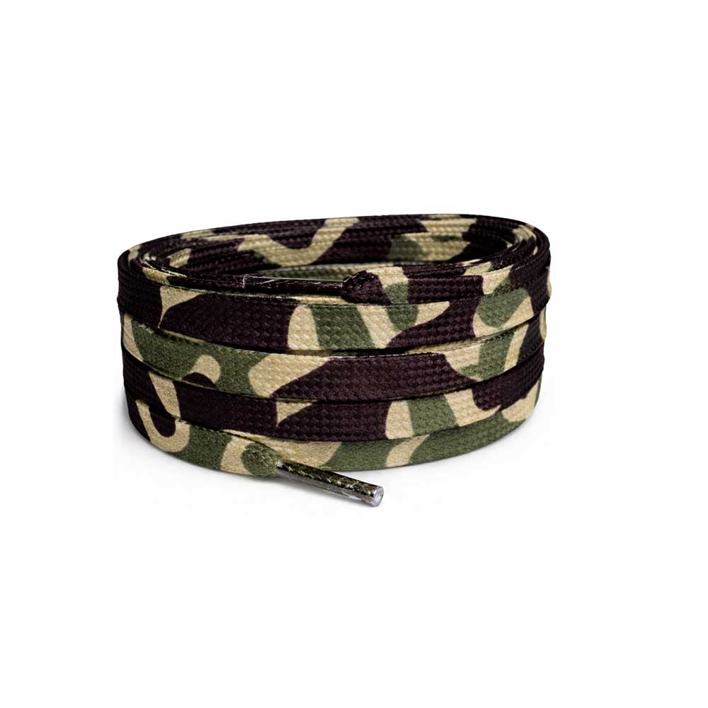 55 camuflaje cordones verde