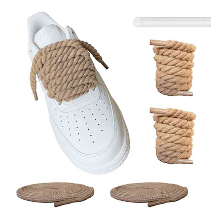 gruesos-cordones-cuerda-marron-claro