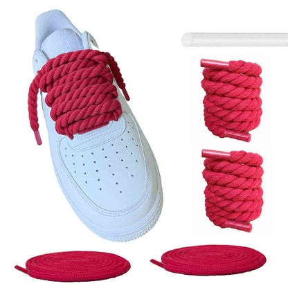 gruesos-cordones-cuerda-rojo