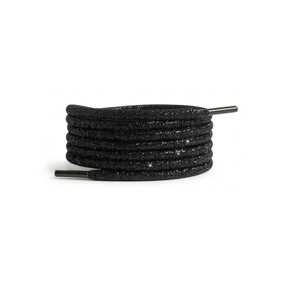 68 cordones brillo negro redondos