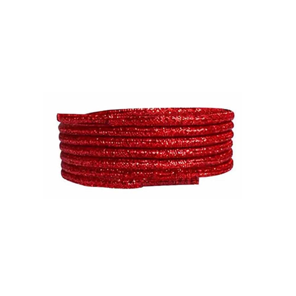 68 cordones brillo rojo redondos