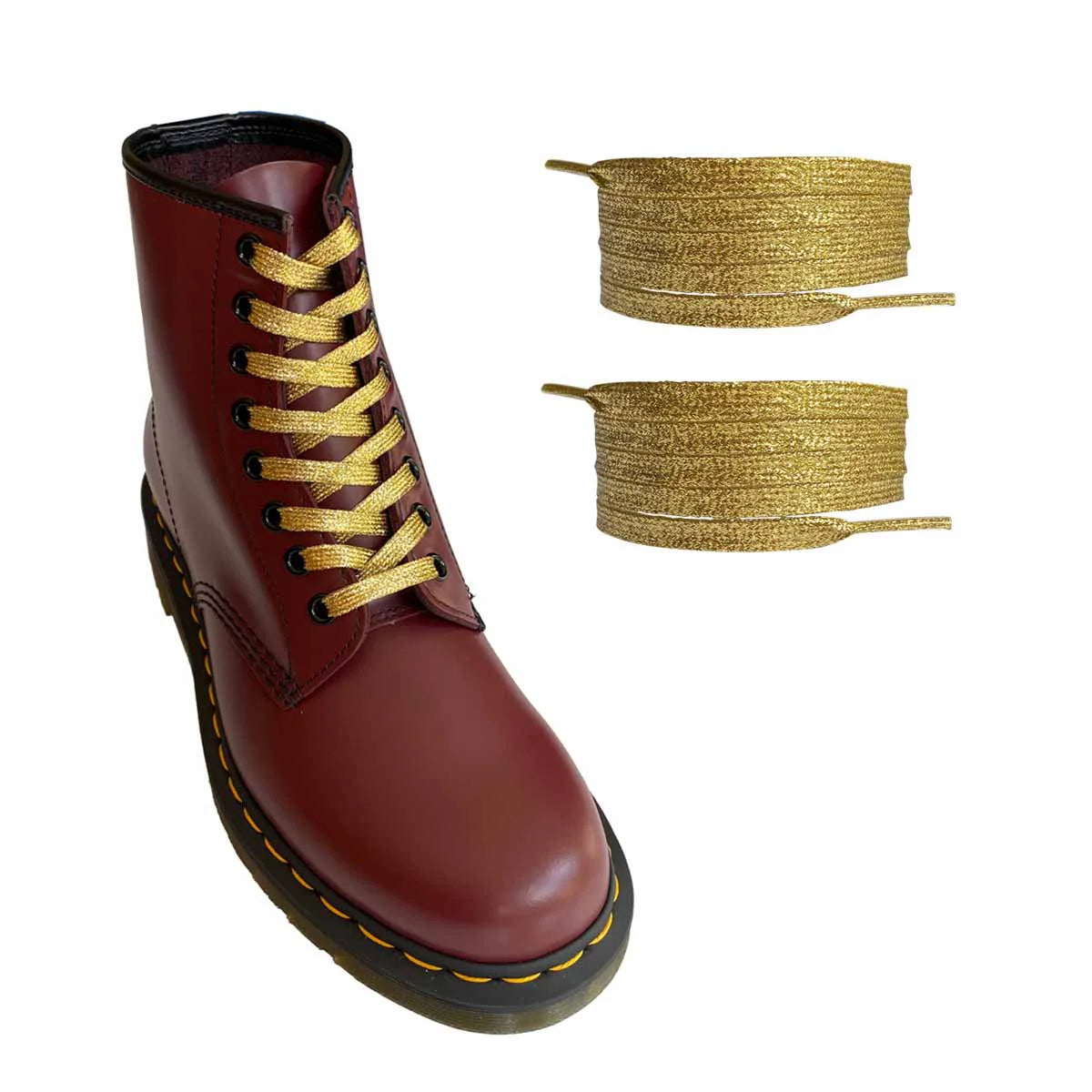 cordones-oro-glitter-planos