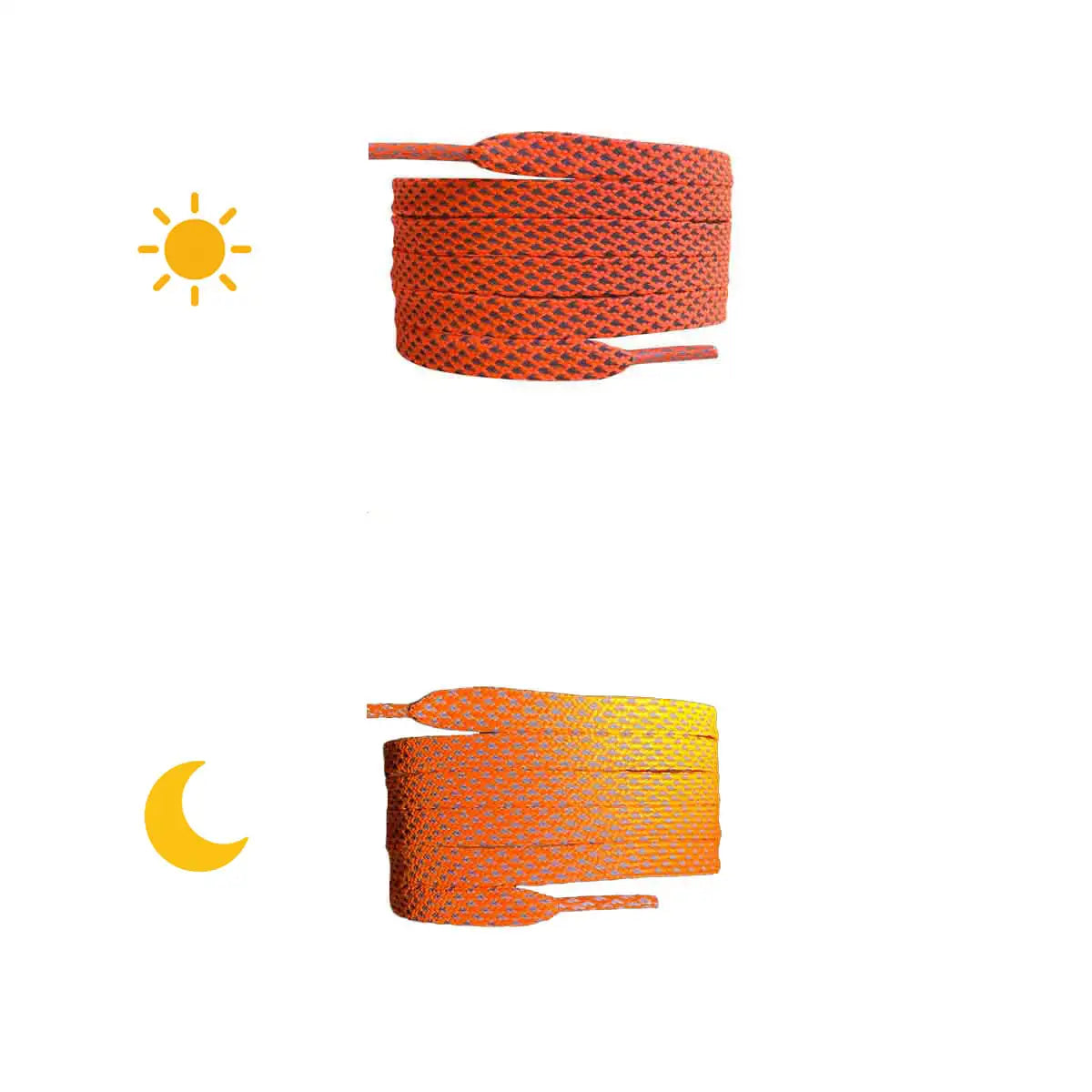 cordones-reflectantes-planos-naranja