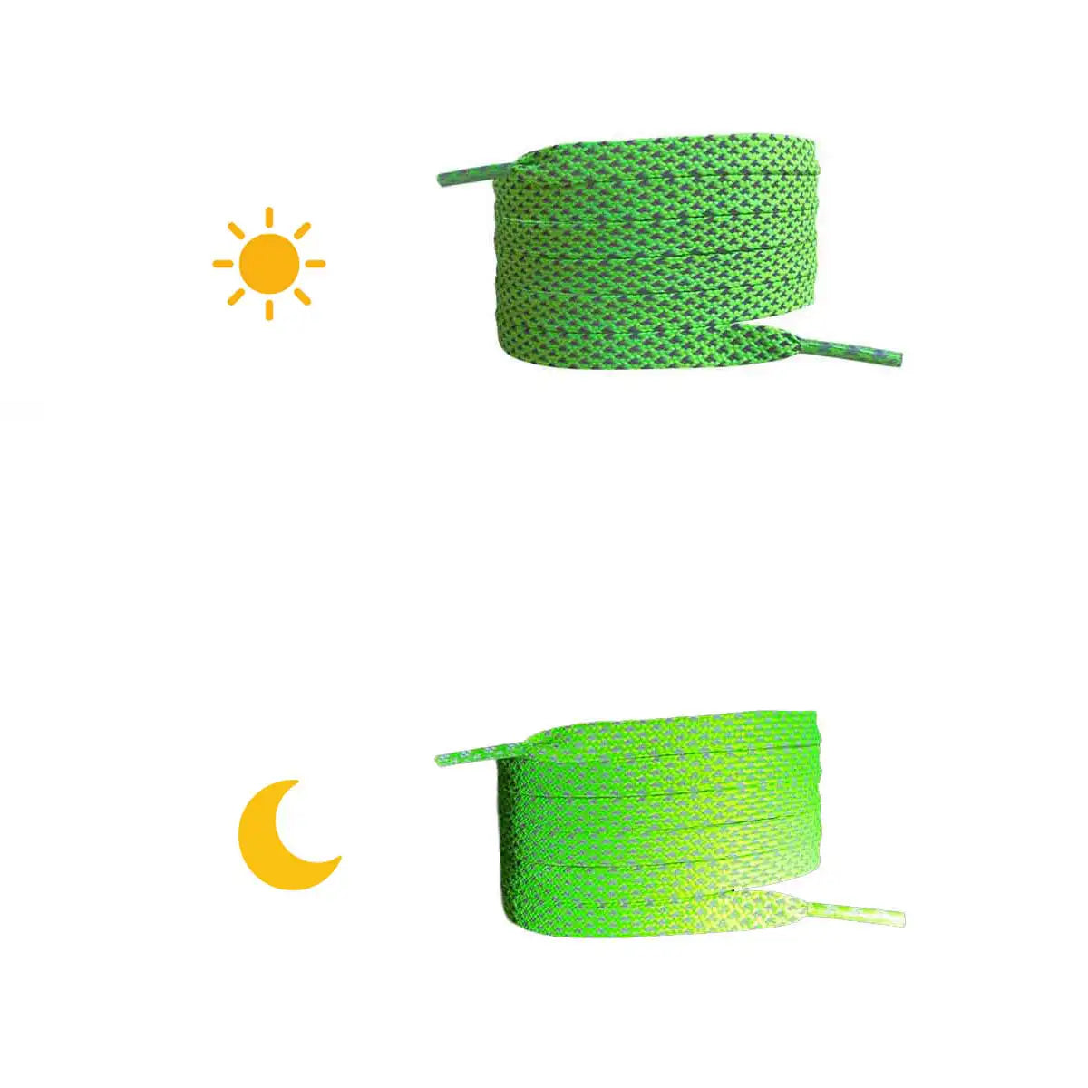 cordones-reflectantes-planos-verde