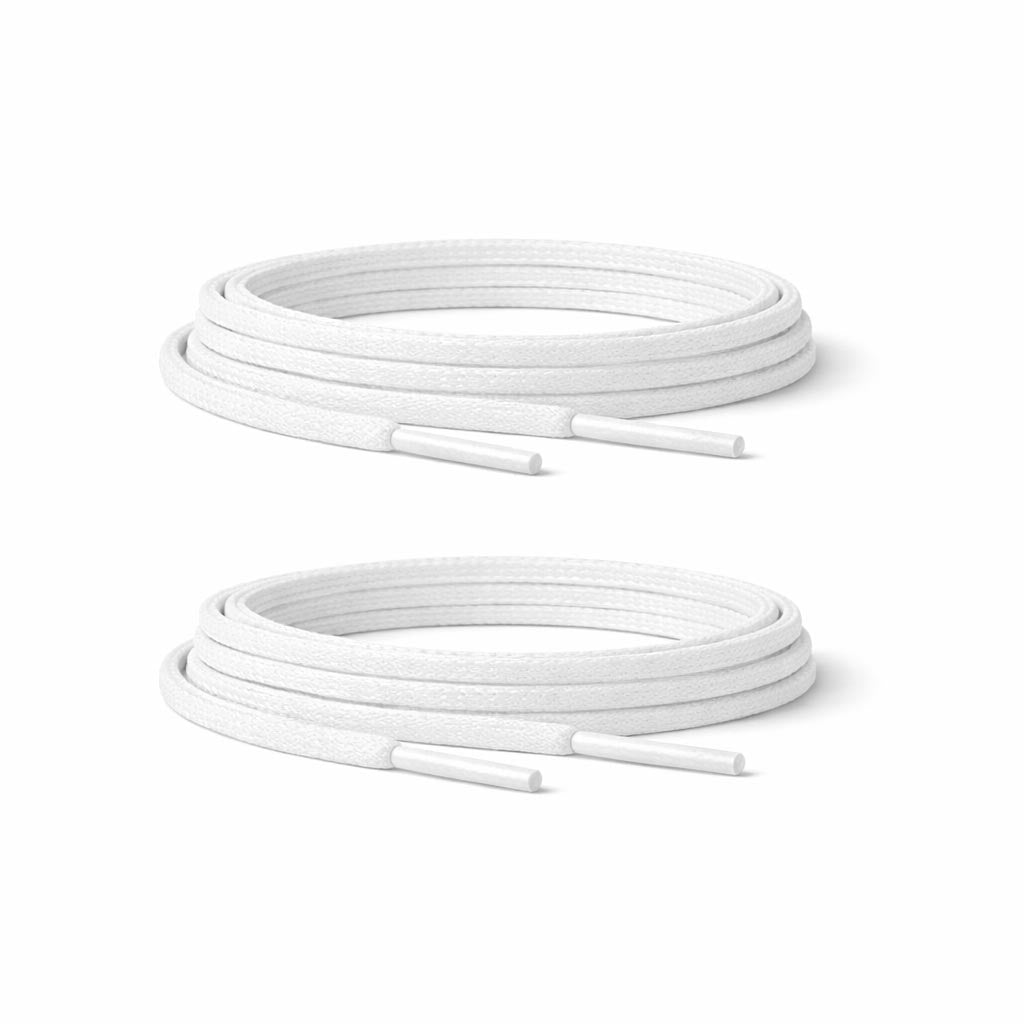 89 cordones encerados planos blanco