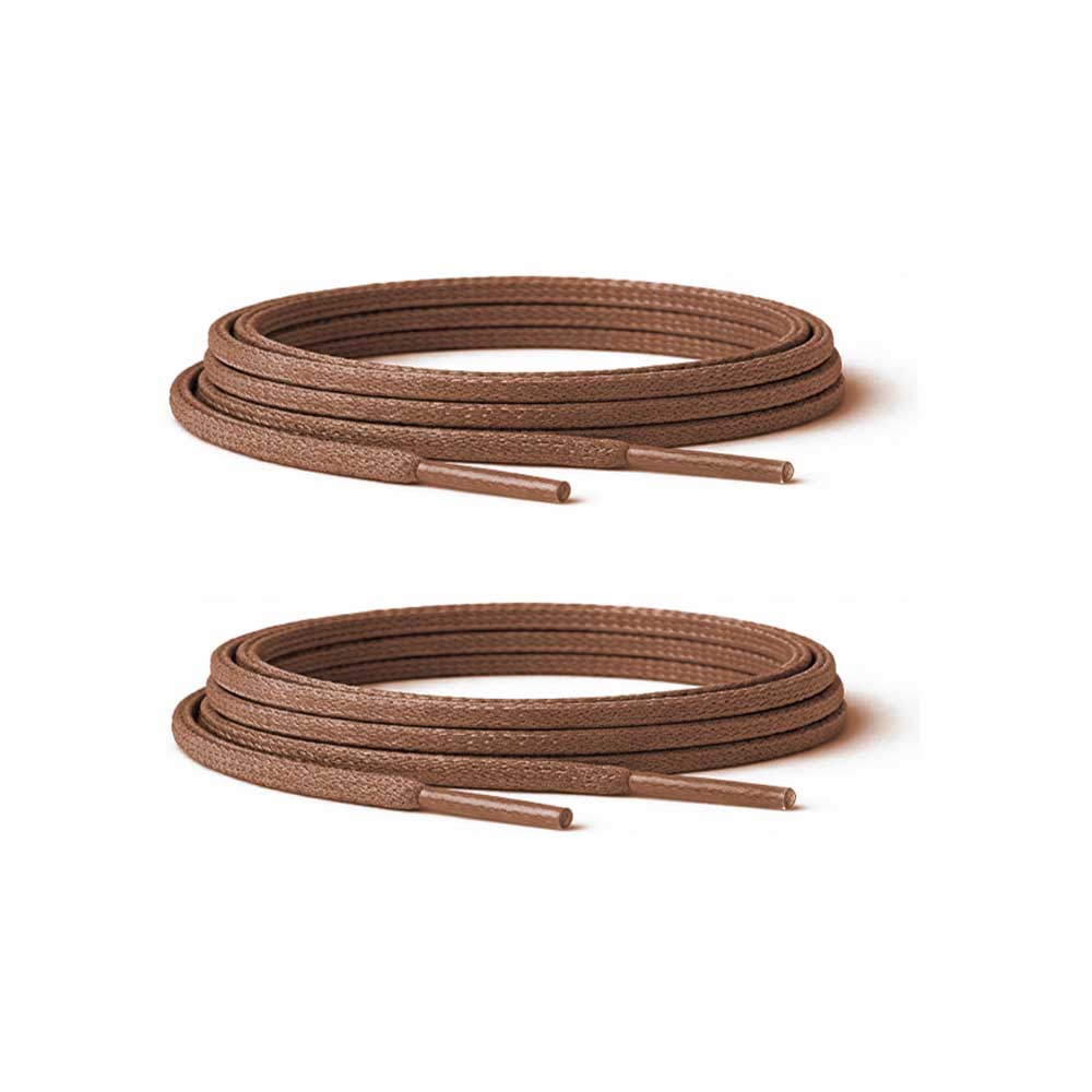 89 cordones encerados planos marron