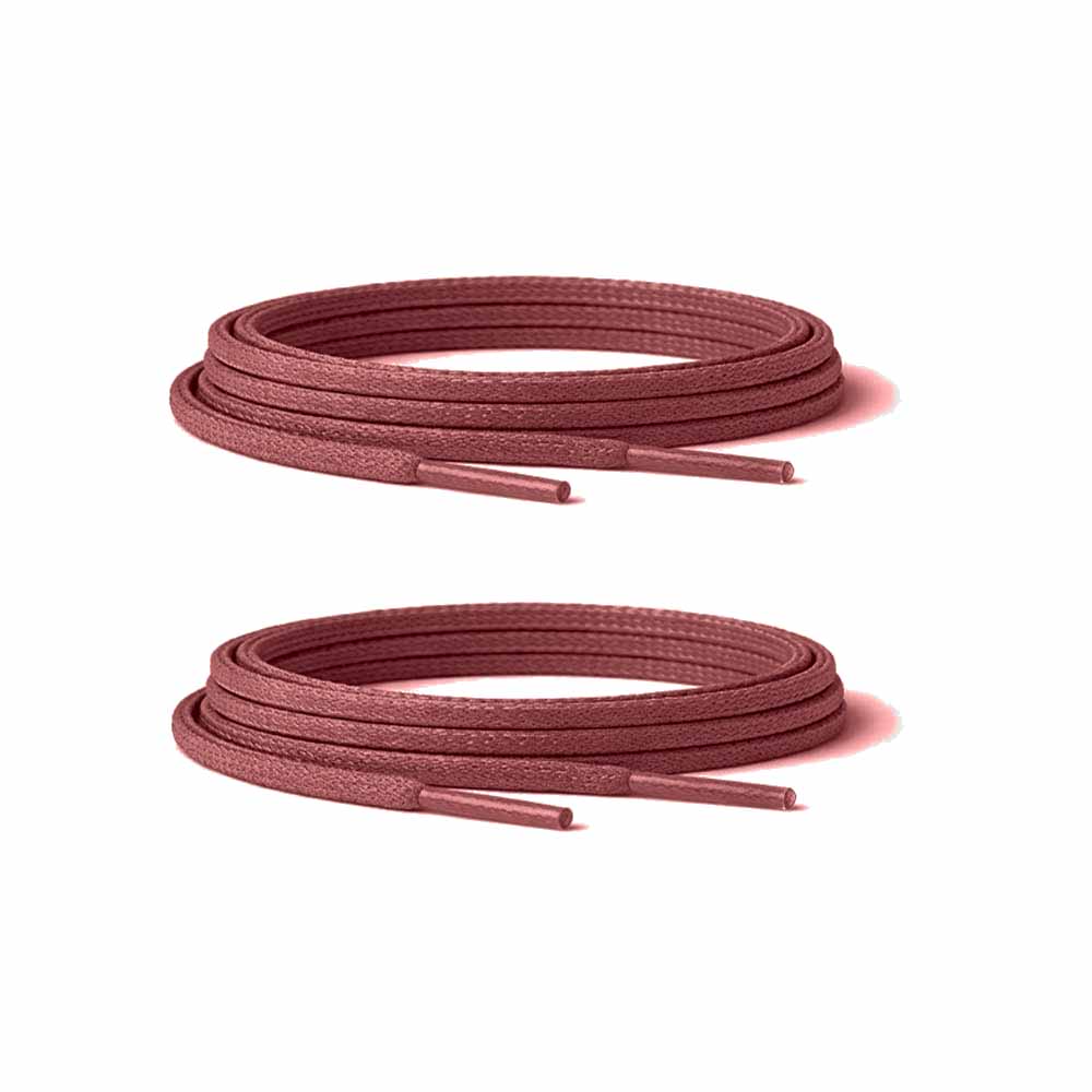 89 cordones encerados planos rojo burdeos