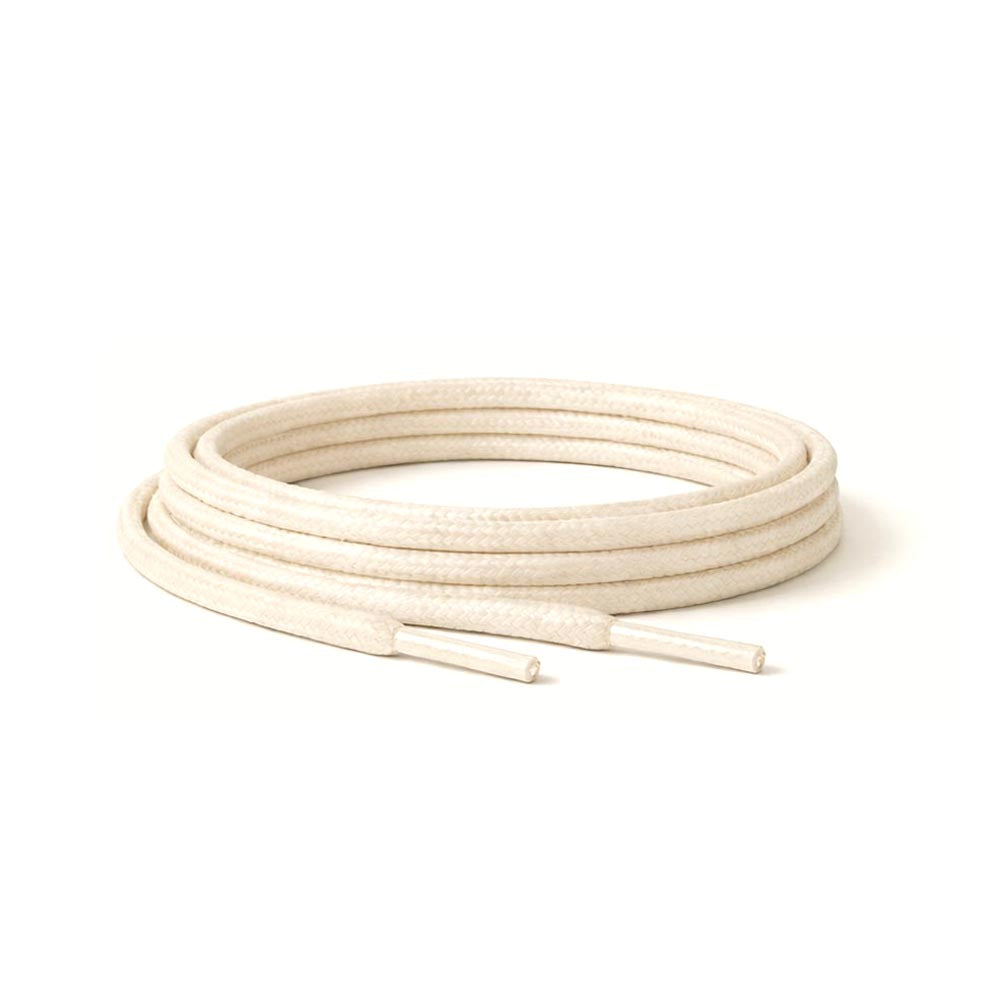 89 cordones encerados redondos blanco crema