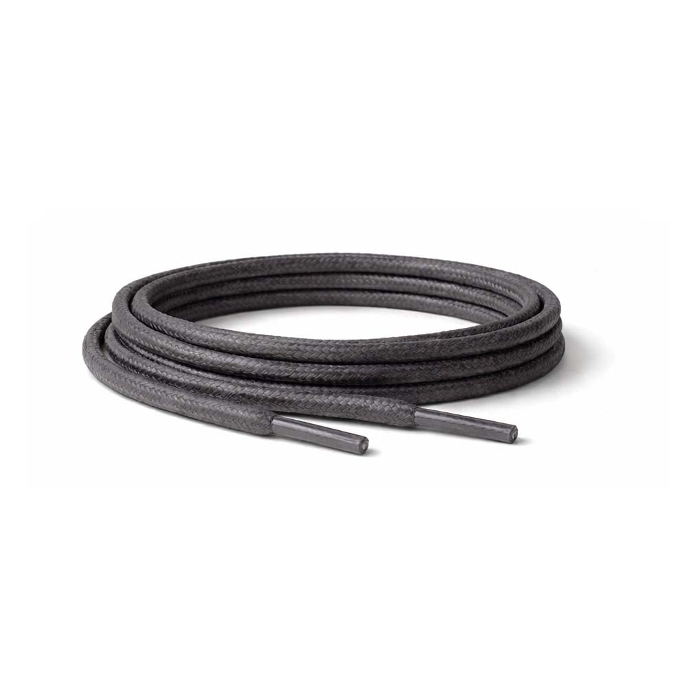 89 cordones encerados redondos gris oscuro