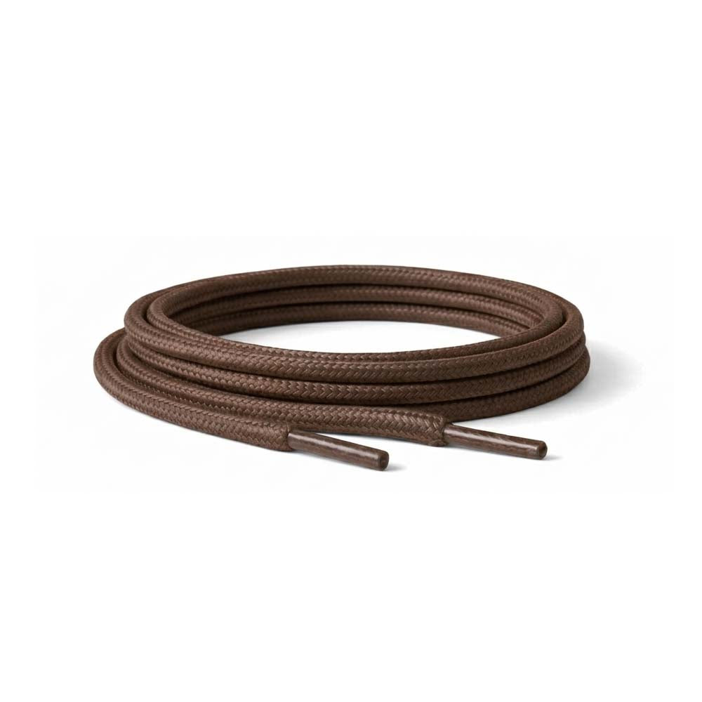 89 cordones encerados redondos marron oscuro