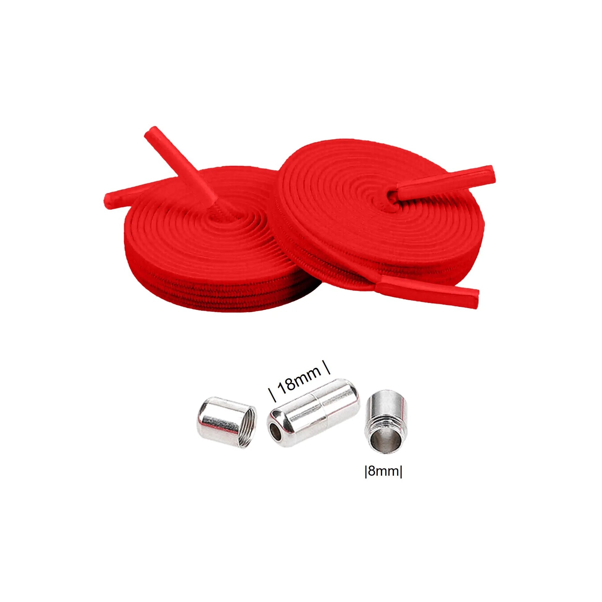 cordones-elásticos-cordones-rojo-cierre-roscado-plata 