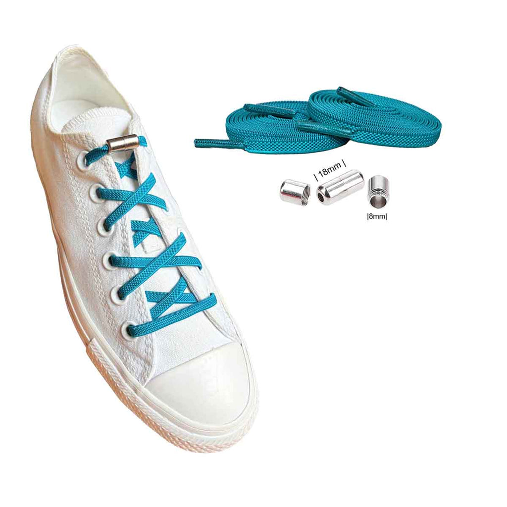 cordones-elasticos-verde-petroleo-capsula-plata-zapatos