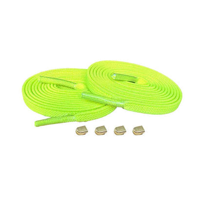 cordones-elásticos-amarillo-neón-clip-oro