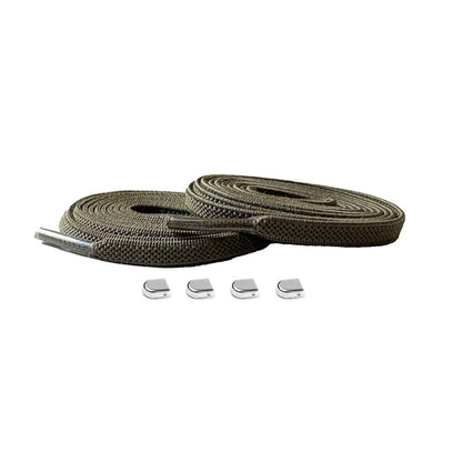 cordones-elásticos-verde-oliva-clip-plata-brillante