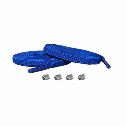 96 cordones elasticos azul oscuro clip plata mate