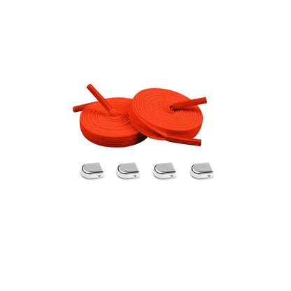 96 cordones elasticos clip naranja plata