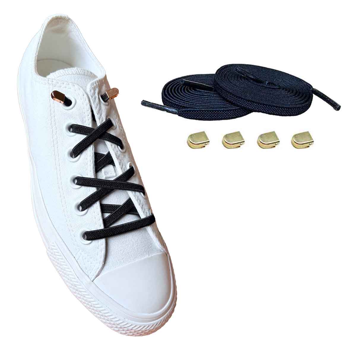cordones-elasticos-negro-clip-oro-zapatos