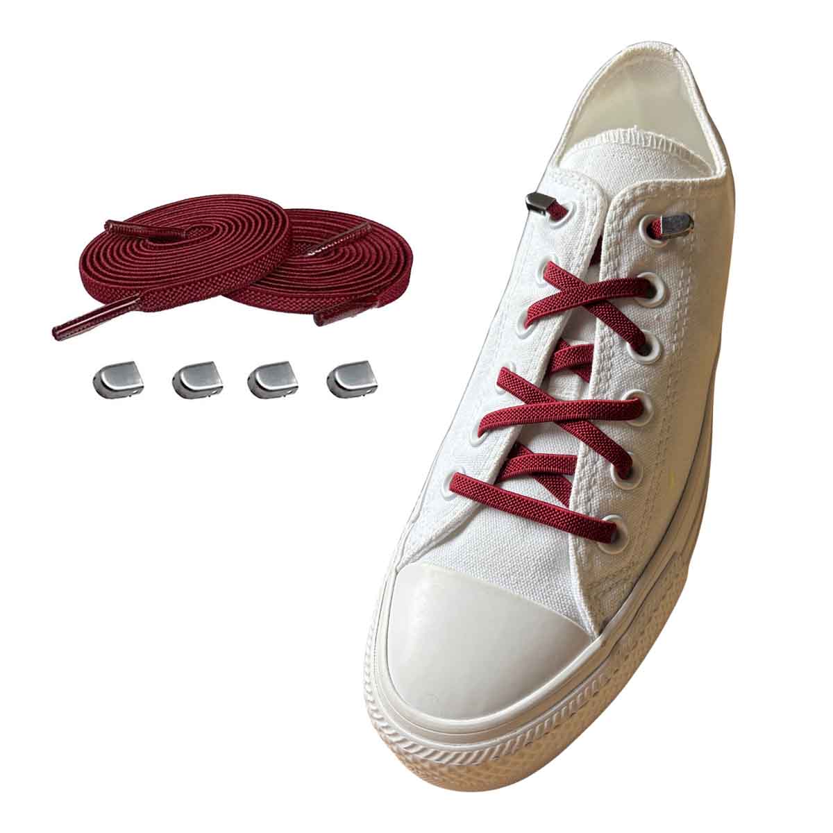 cordones-elasticos-rotbordeaux-clip-plata-mate-zapatos