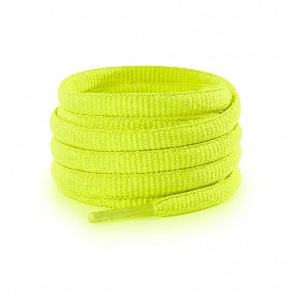 cordones zapatillas running amarillo neon