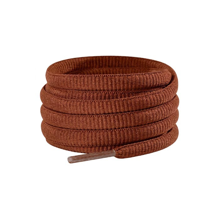 cordones zapatillas running ovalados marron