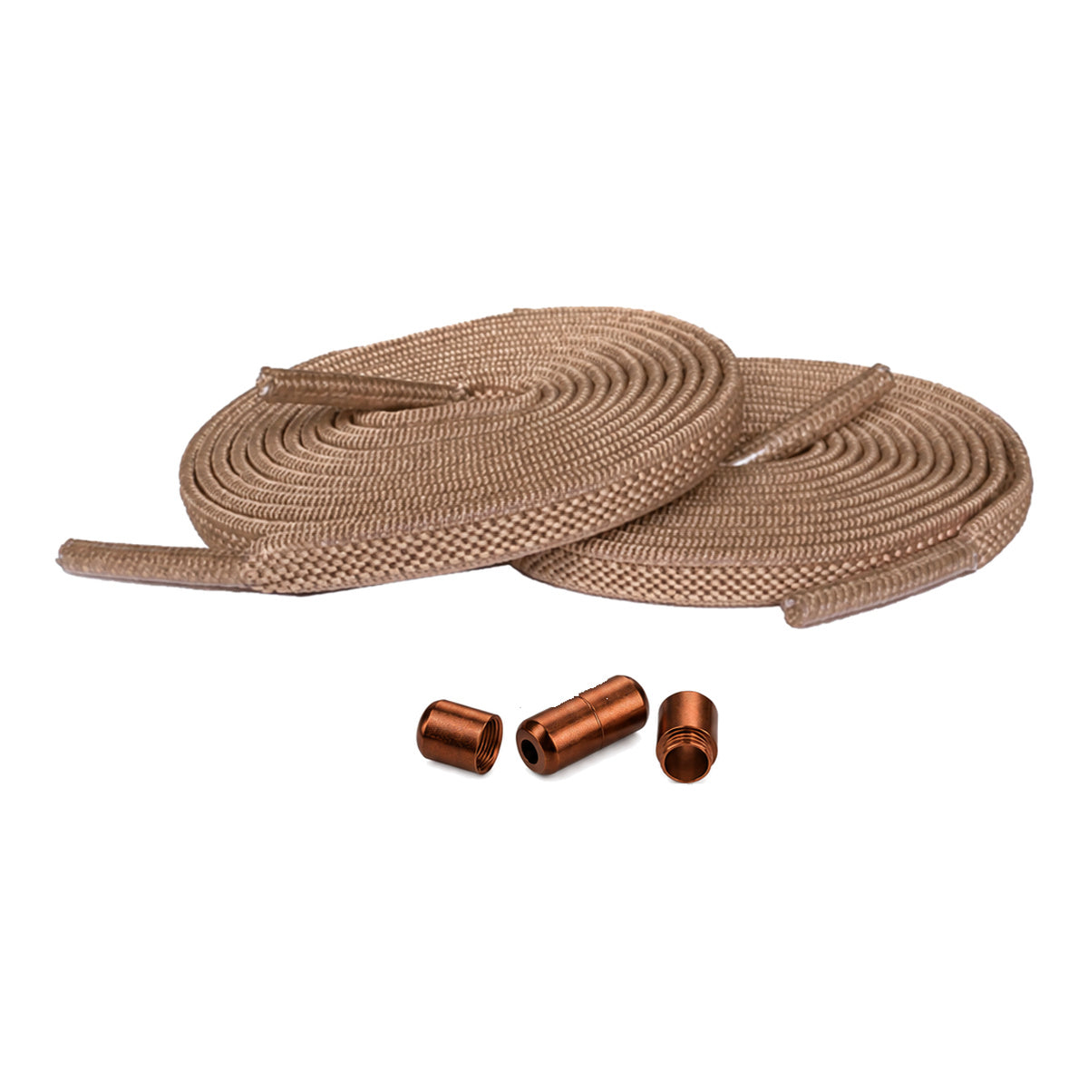 Marrón claro – elasticos cordones cierre giratorio marron claro 1