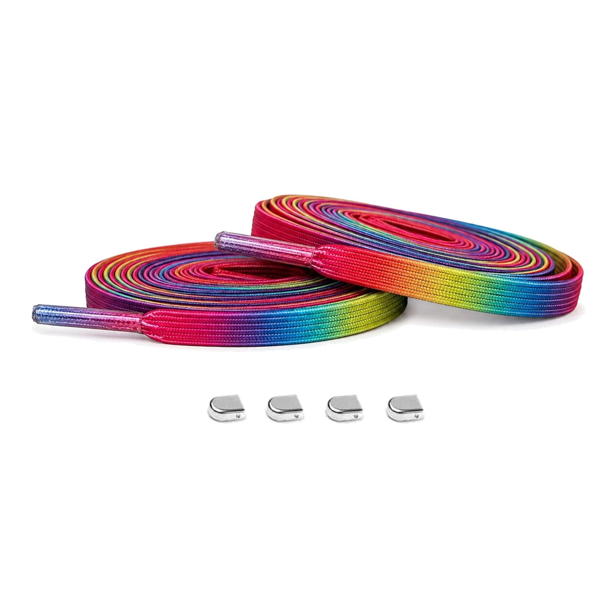 Arcoíris / Plata – elasticos cordones clips arcoiris plata brillante 01 imagen principal