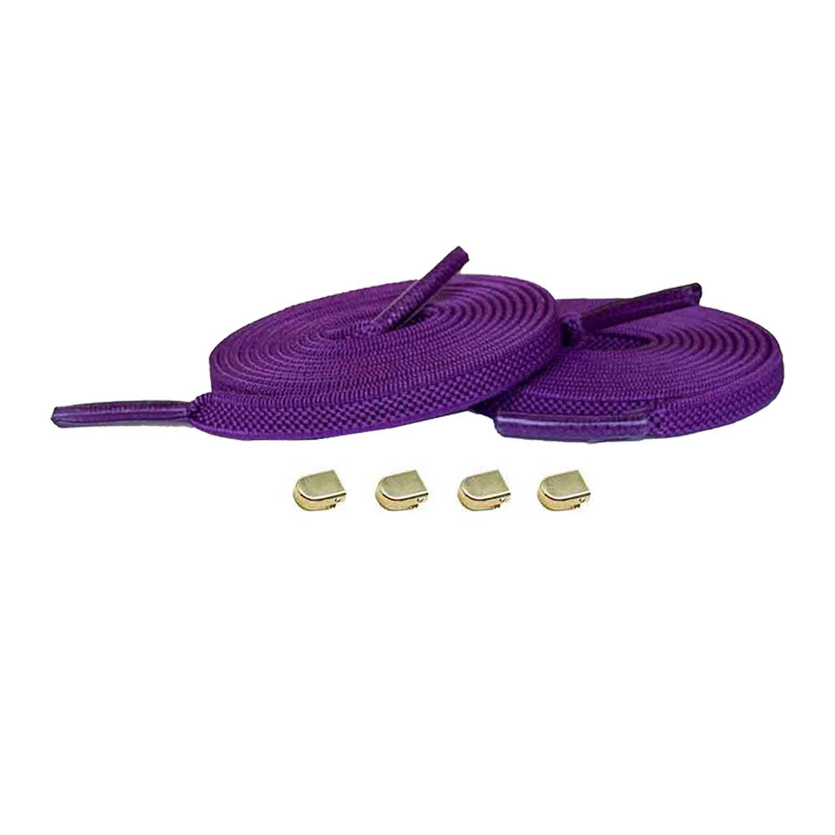 Lila / Oro – elasticos cordones clips morado oro 01 imagen principal