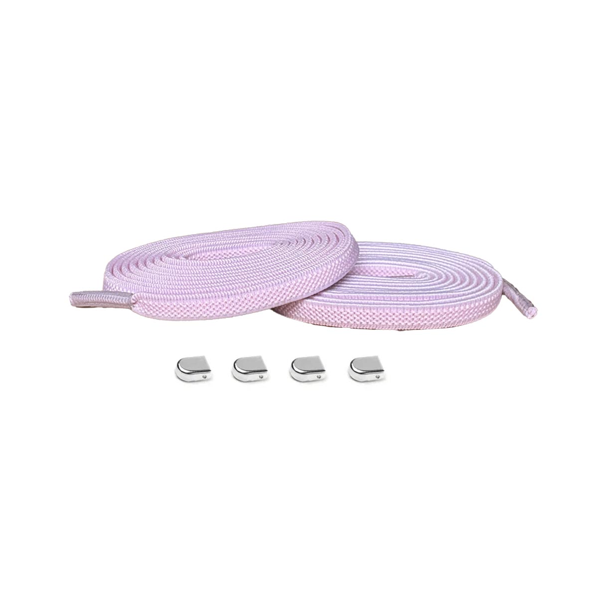 Rosa / Plata – elasticos cordones clips rosa plata brillante 01 imagen principal