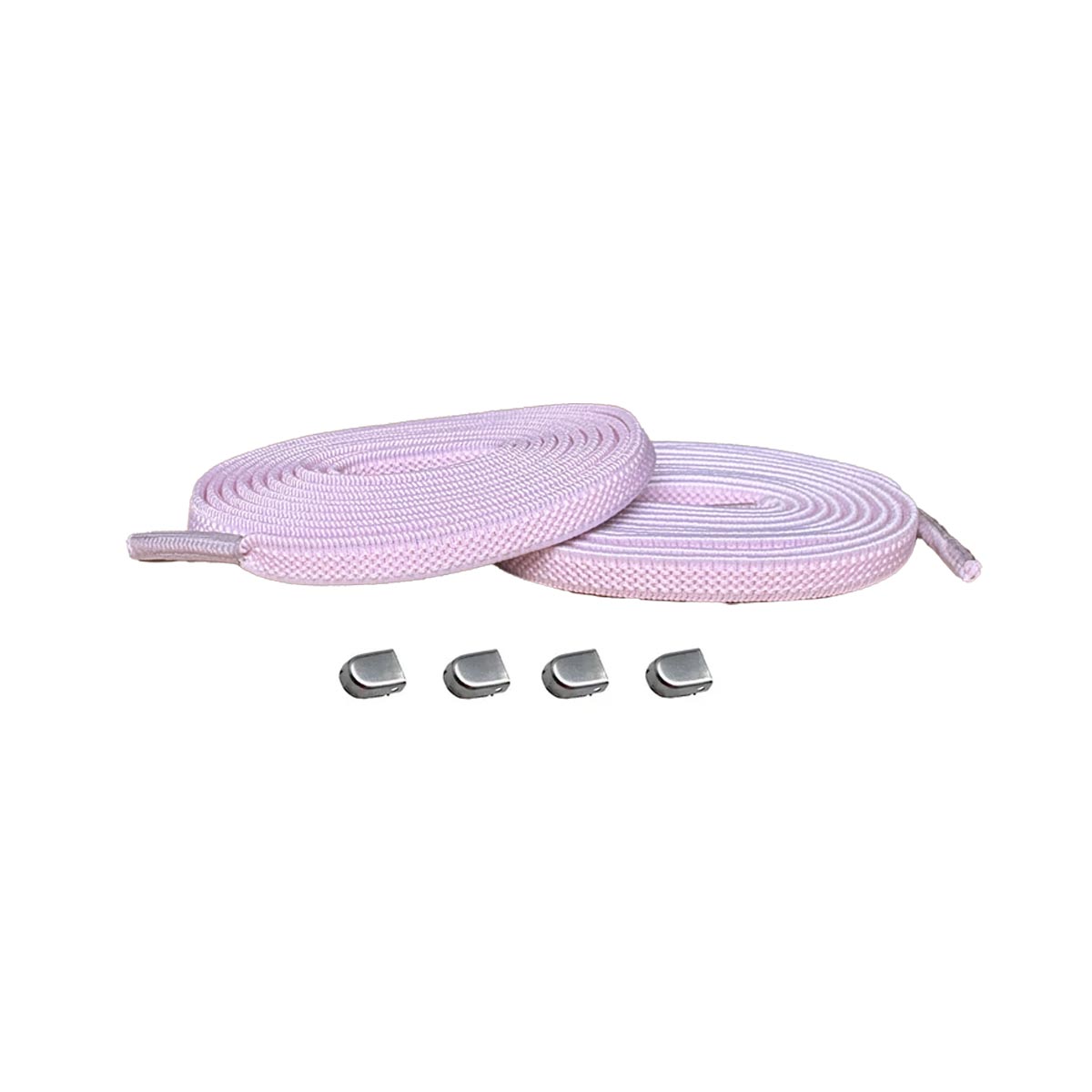 Rosa / Plata mate – elasticos cordones clips rosa plata mate 01 imagen principal